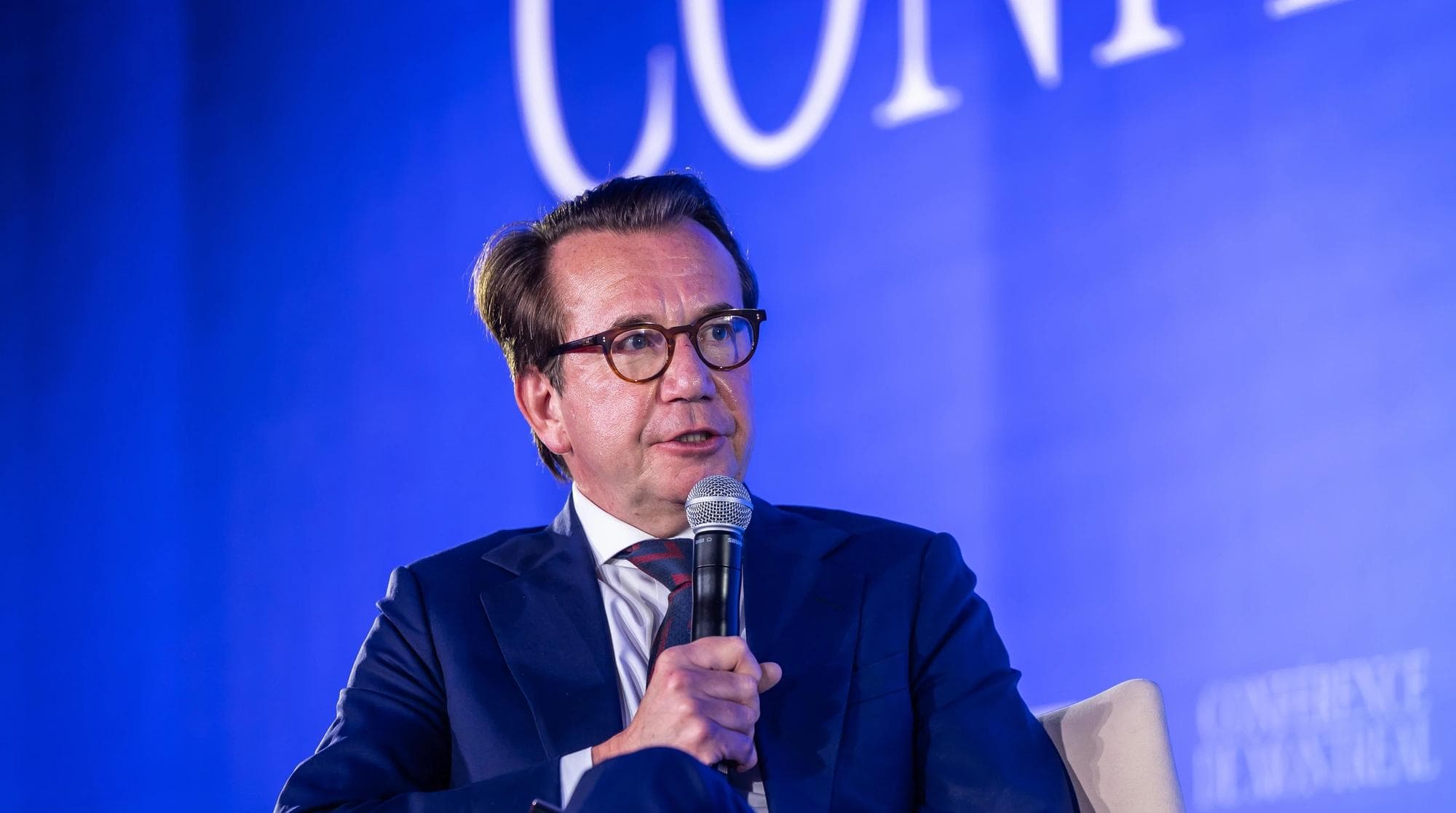 Scott Brison from BMO speaking at the Conference of Montreal 