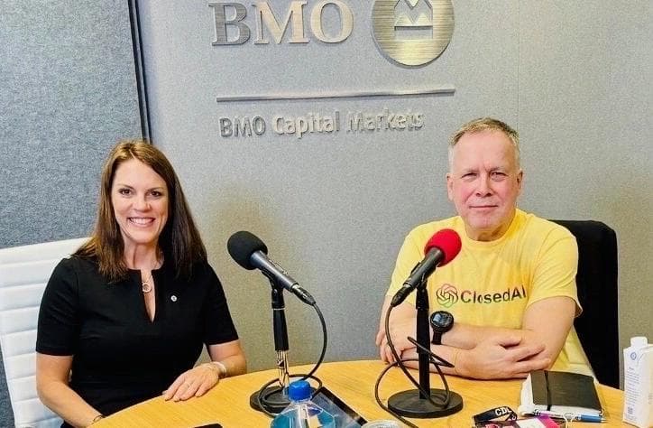 Kristin Milchanowski and Ken Nickerson during podcast recording