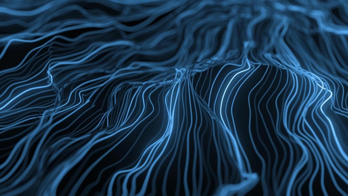 Blue abstract lines