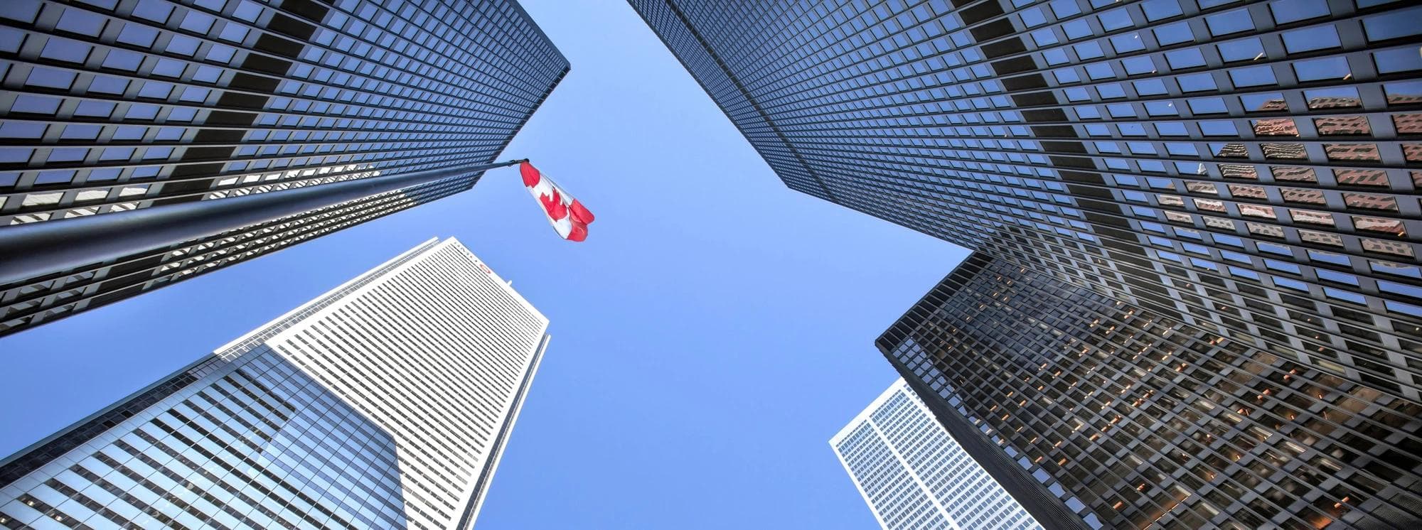 Canada flag in Toronto