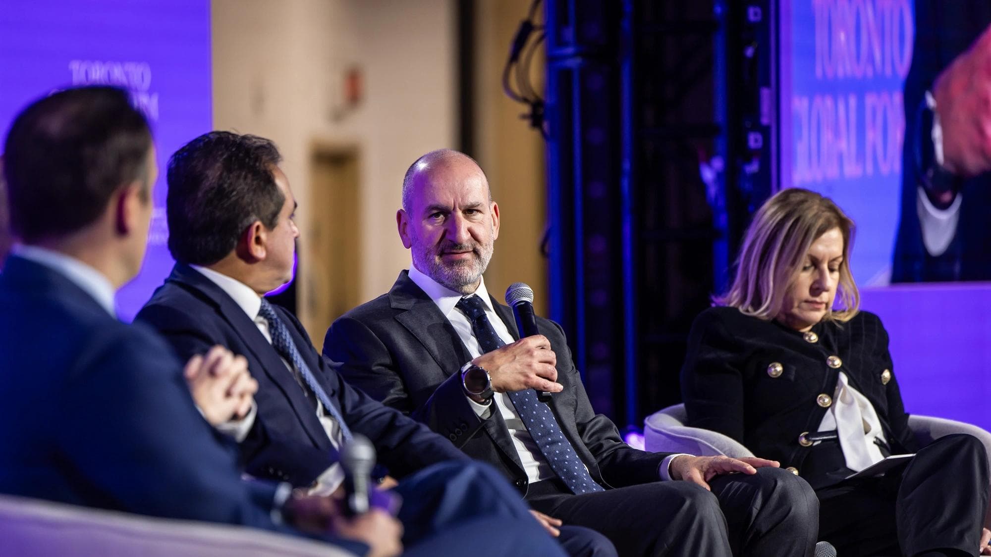 Alan Tannenbaum, CEO and Group Head, BMO Capital Markets, speaks on a panel on the global economy at the 20th annual Toronto Global Forum. 