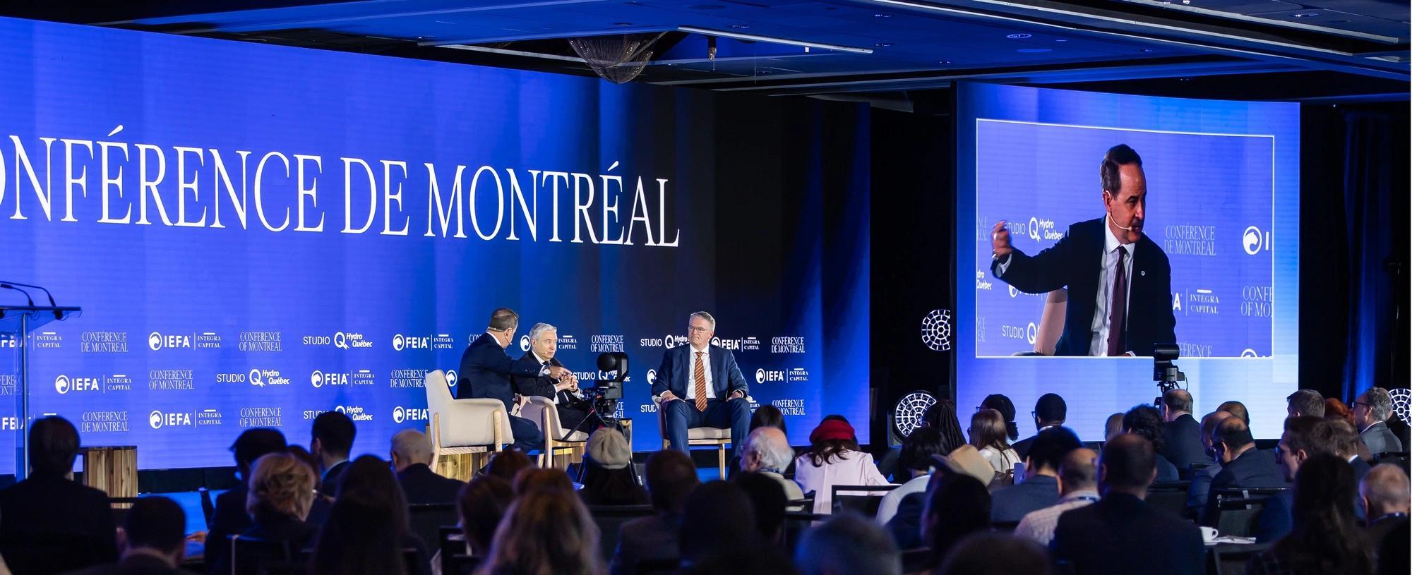 Darryl White with Mathias Cormann and François-Philippe Champagne at the Conference of Montreal 
