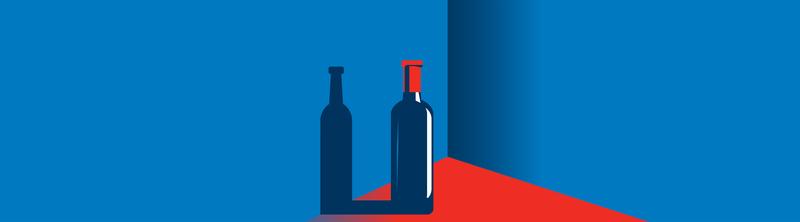 Illustration: wine bottle