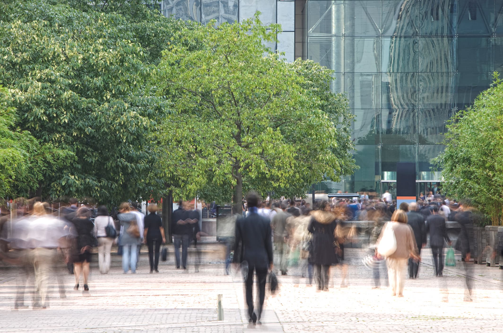 business people walking
