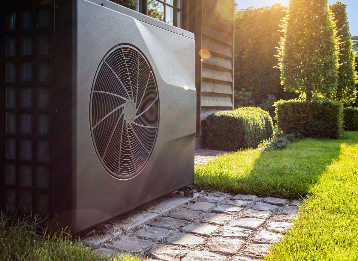 Heat pump at single family home
