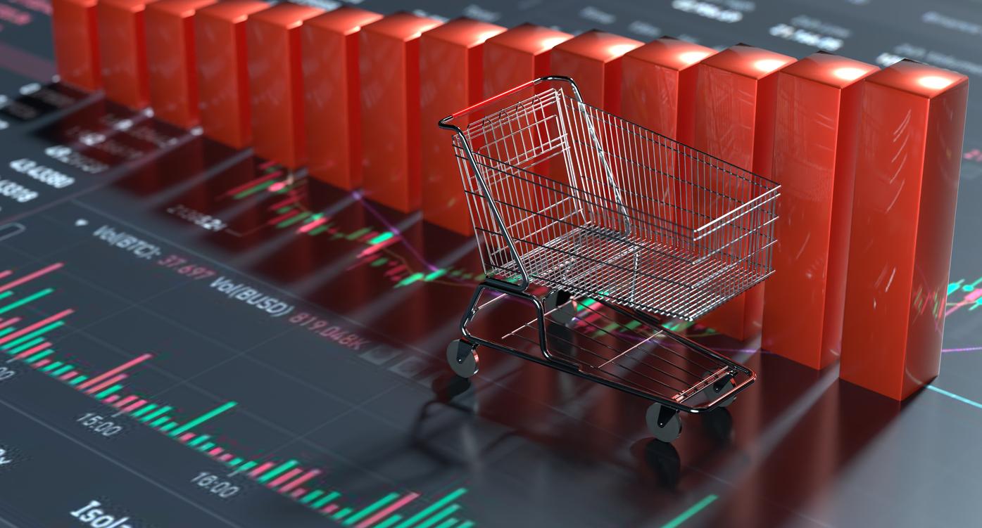 Stock Market, Recession, Shopping Cart