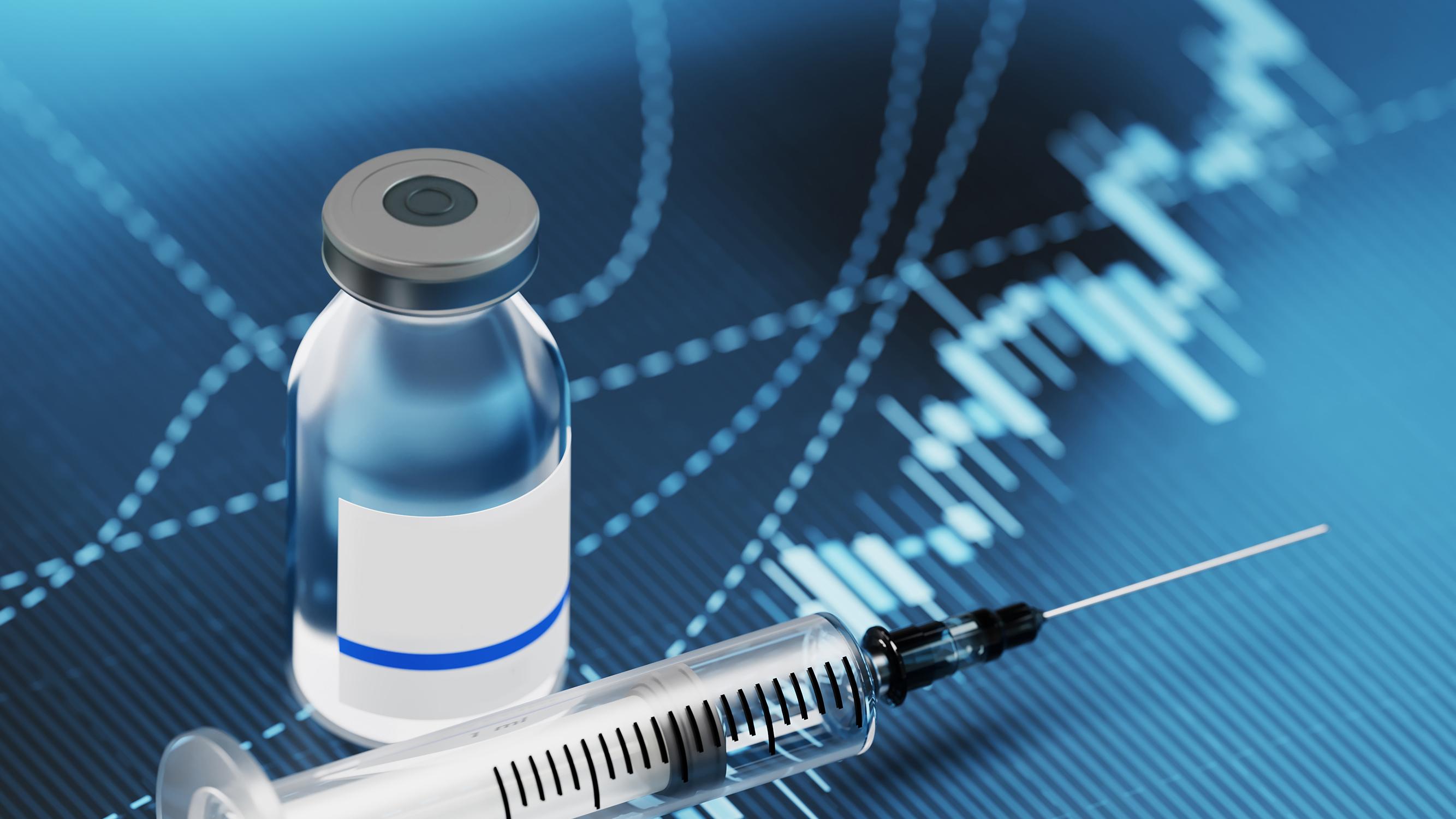 Vaccine Vial and Needle