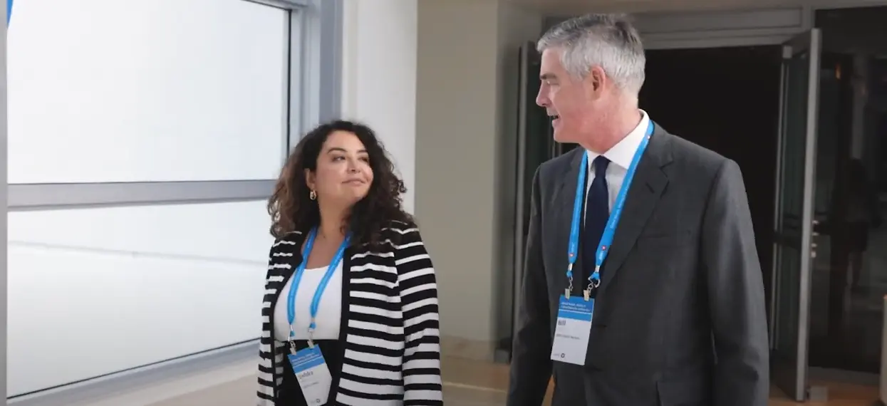 Sandra Alarcón Escobar with Bill Smith