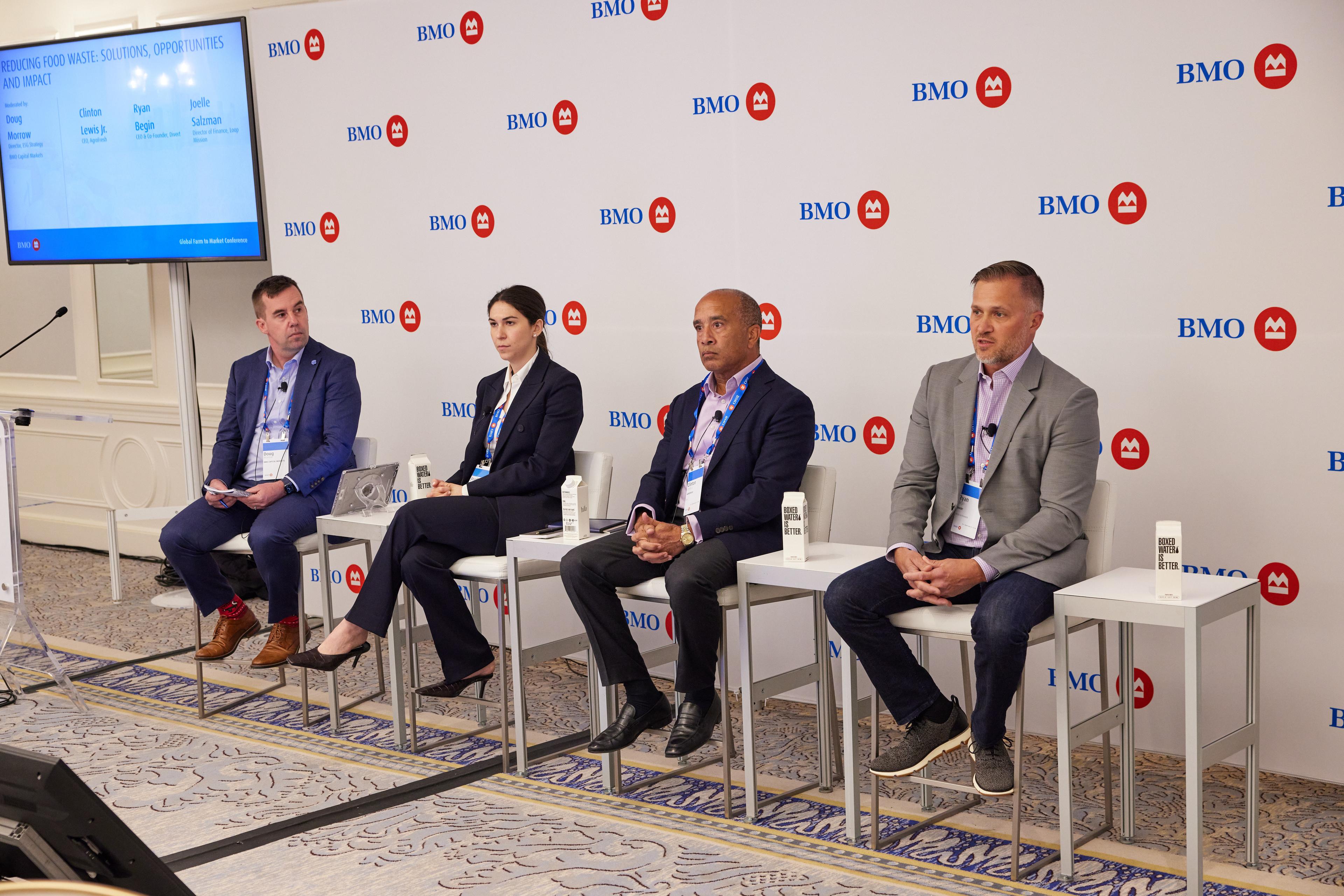 Panelists on the food waste panel at our BMO Global Farm to Market Conference