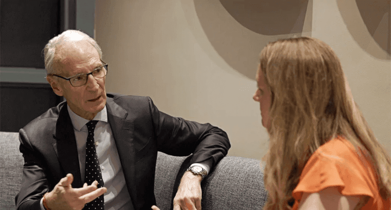 Helen Amos and David Tait at the World Gold Council Reception