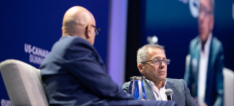 Ian Bremmer and Ali Velshi at the US-Canada Summit in Toronto
