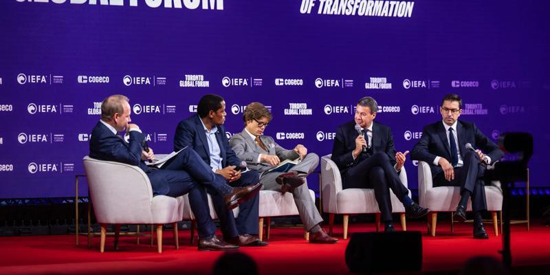 Jason Peel, Managing Director and Head, BMO Radicle leads a discussion on energy security at the 2025 Toronto Global Forum.