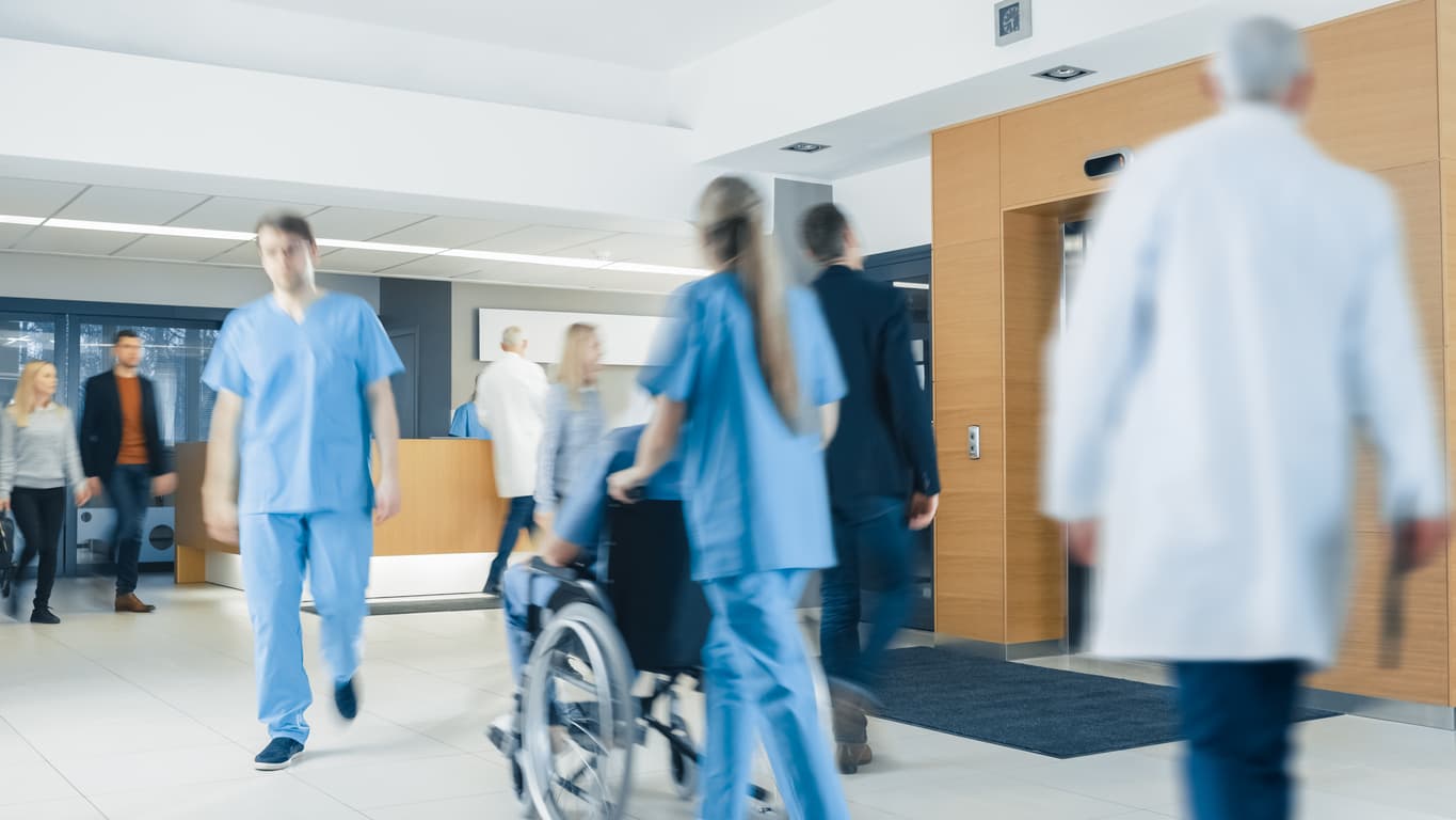 Hospital personnel and patients