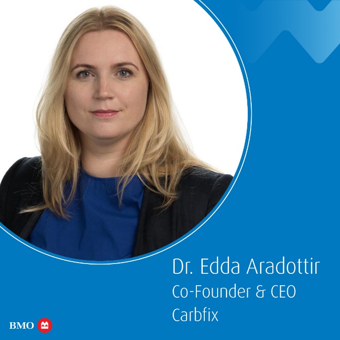 Dr. Edda Aradottir, the Europe, North America, and Other Awardee, is Co-Founder and CEO of CarbFix