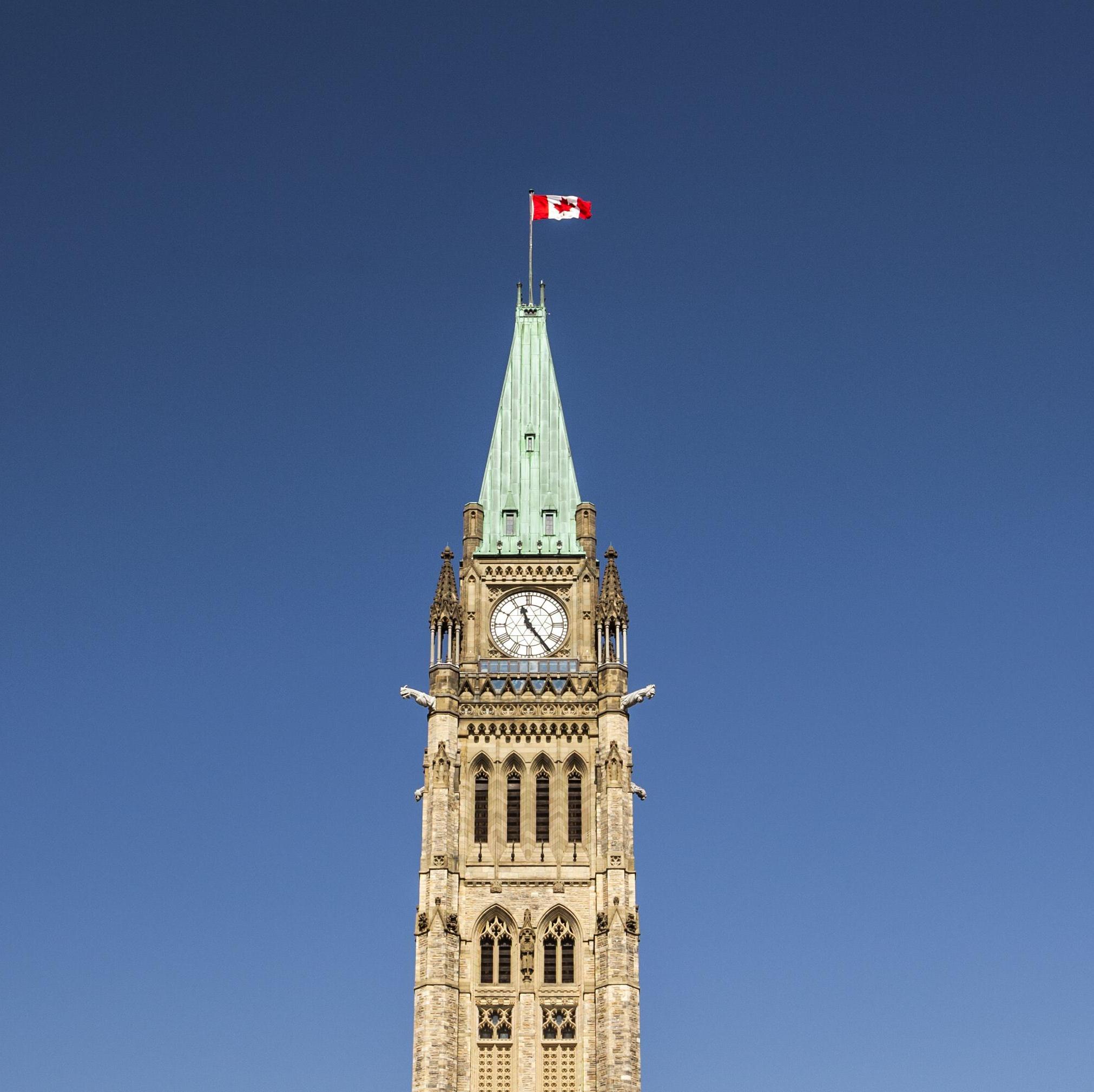 Bâtiment du Parlement canadien à Ottawa